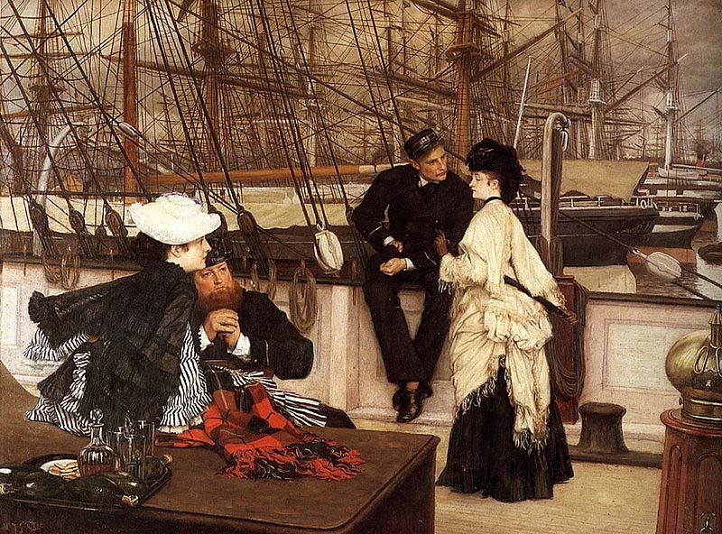 James Jacques Joseph Tissot The Captain and the Mate oil painting picture